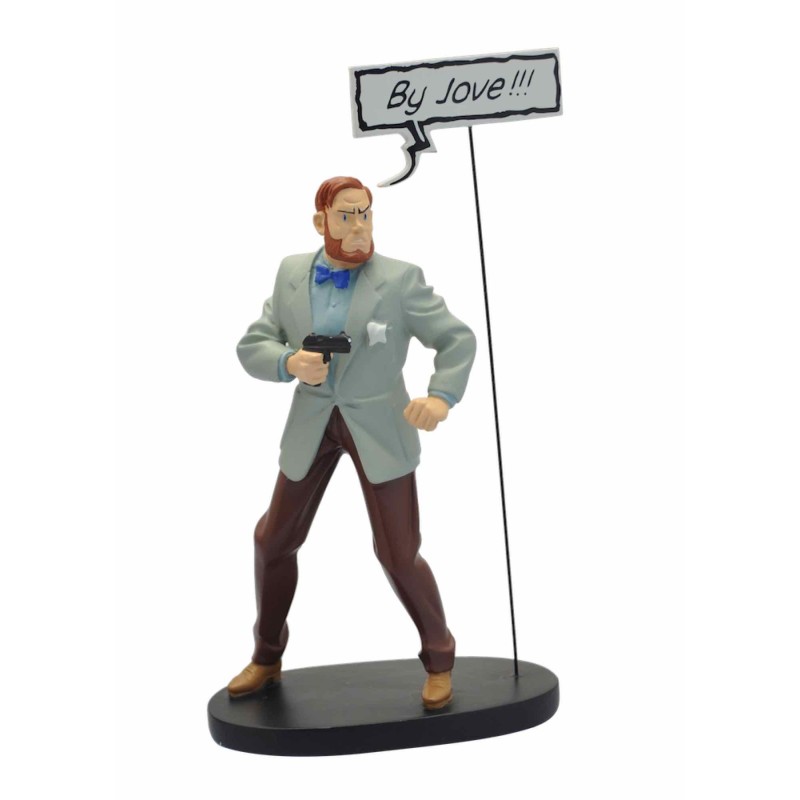 MORTIMER BOCADILLO BY JOVE FIGURA RESINA 16 cm BLAKE & MORTIMER COMIC SPEECH COLLECTION