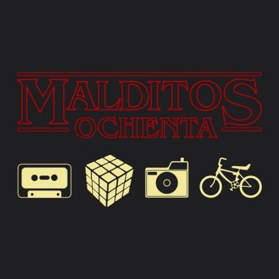 CAMISETA MALDITOS 80 TALLA M - GAMBA TARONJA