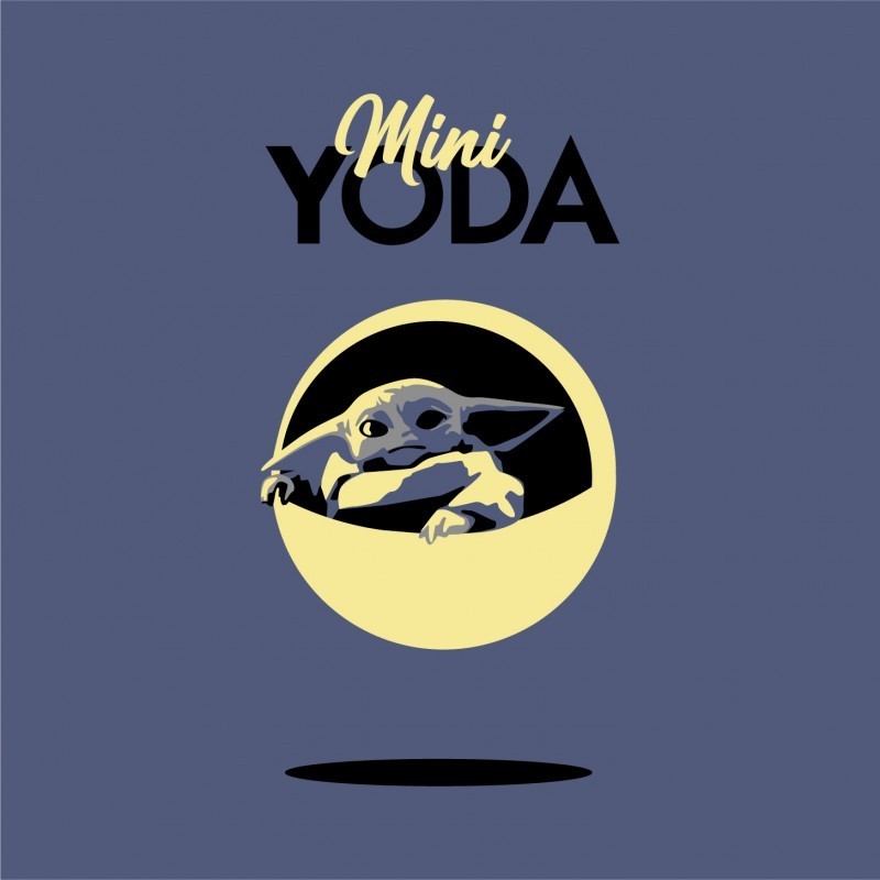 CAMISETA MINI YODA TALLA L - GAMBA TARONJA
