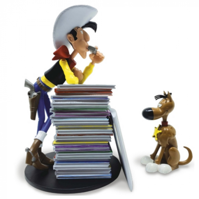 LUCKY LUKE & RANTAMPLAN PILA DE COMICS ESTATUA 25 CM ASTERIX COLLECTOYS
