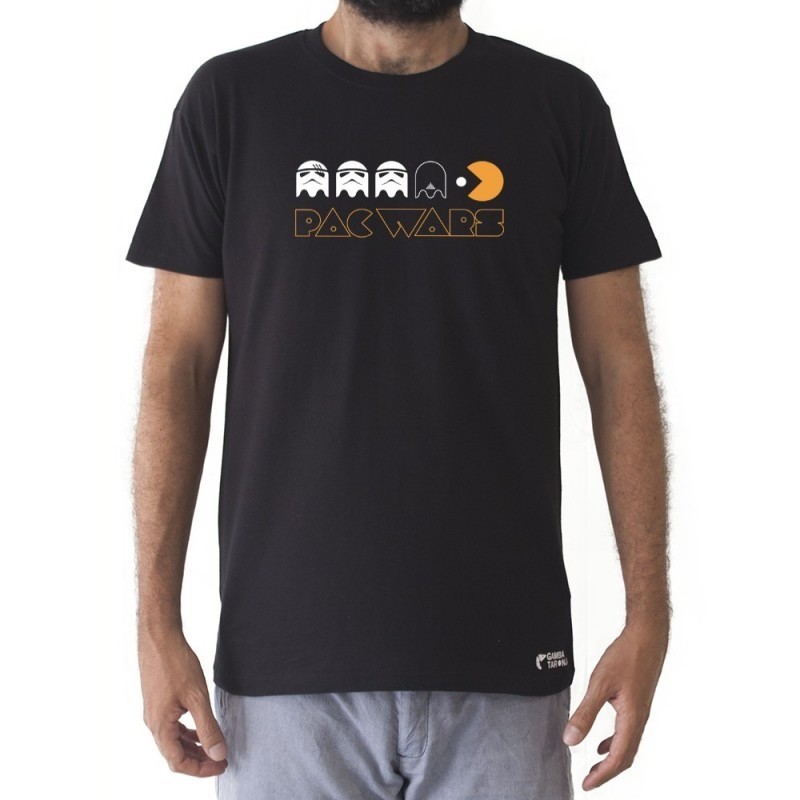 CAMISETA PAC WARS DARK TALLA L - GAMBA TARONJA