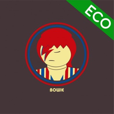 CAMISETA BOWIE CLICK TALLA M - GAMBA TARONJA