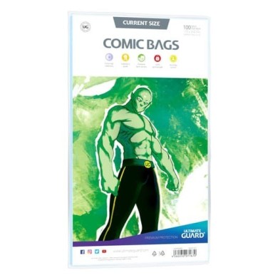 Ultimate Guard Comic bags- Bolsas cierre reutilizable Current Size (100)