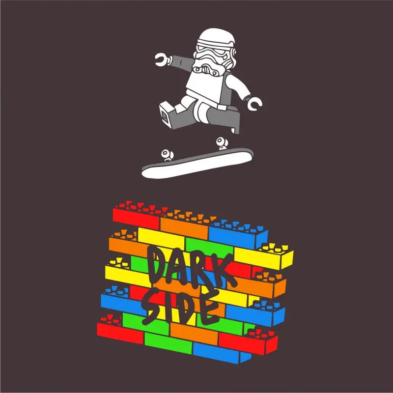 CAMISETA GAMBA TARONJA DARK SIDE TALLA M