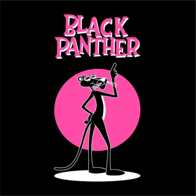 CAMISETA GAMBA TARONJA BLACK PANTHER TALLA S