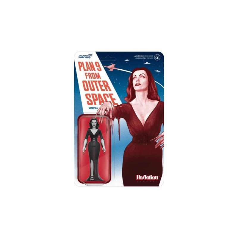 Vampira Figura ReAction Wave 01 Vampira Plan 9 Grayscale 10 cm
