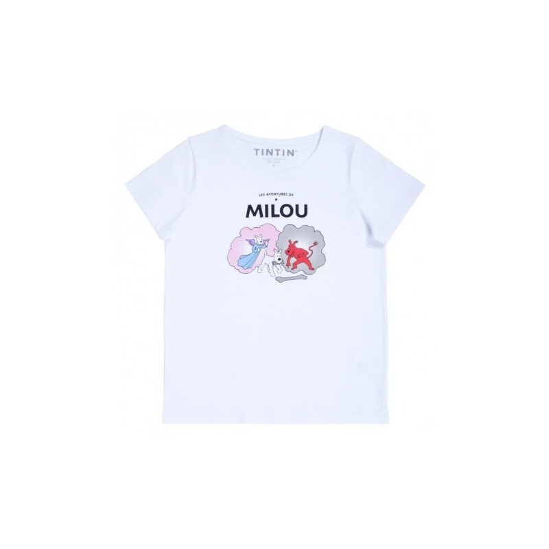 CAMISETA MILÚ ÁNGEL Y DEMONIO BLANCA L