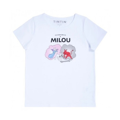 CAMISETA MILÚ ÁNGEL Y DEMONIO BLANCA L