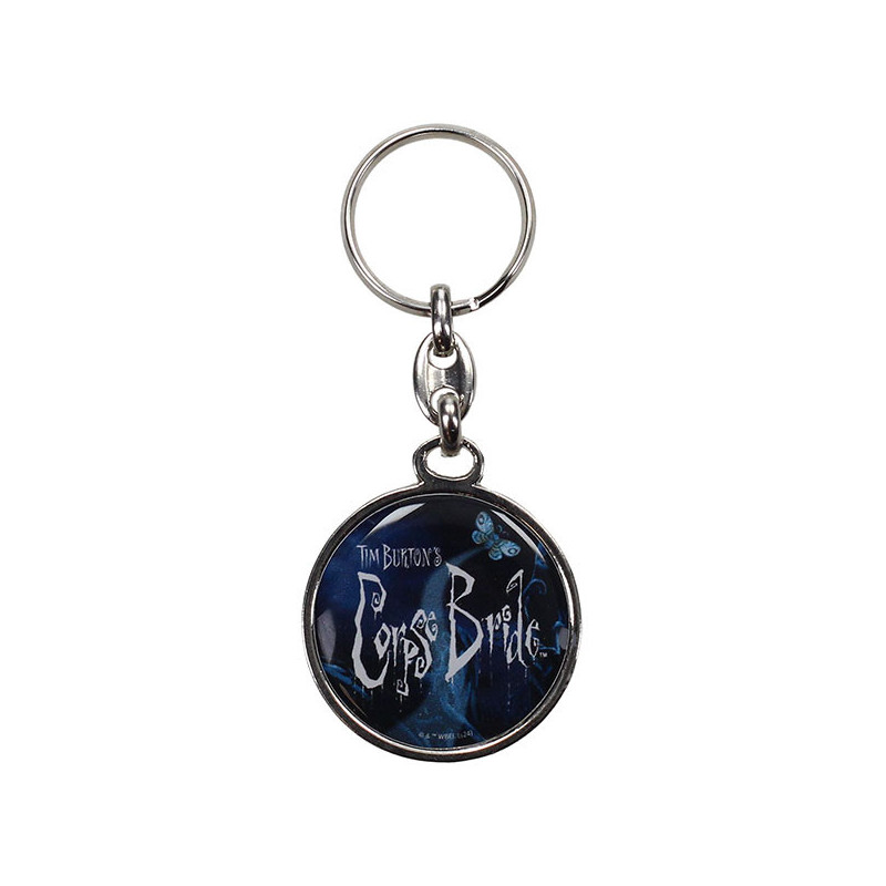 LLAVERO REDONDO METAL LA NOVIA CADAVER - LOGO