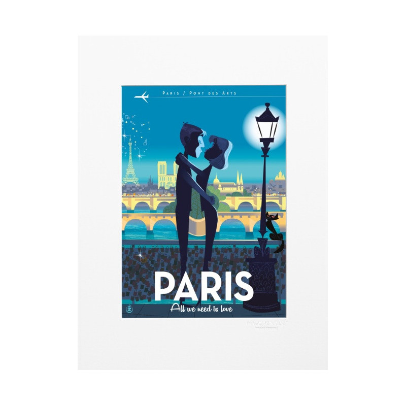 30x40 cm MONSIEUR Z PARIS LOVE