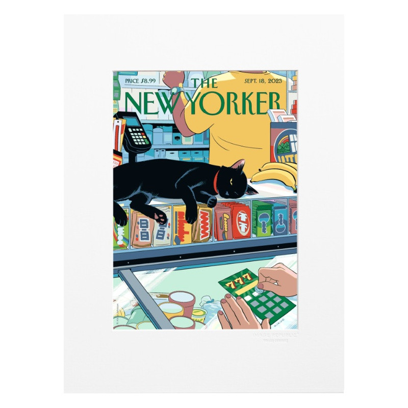 30x40 cm THE NEWYORKER 272 KIKUO SEPT 18 2023 BODEGACAT