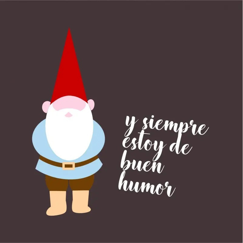 CAMISETA GAMBA TARONJA DAVID buen humor TALLA S