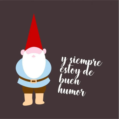 CAMISETA GAMBA TARONJA DAVID buen humor TALLA S