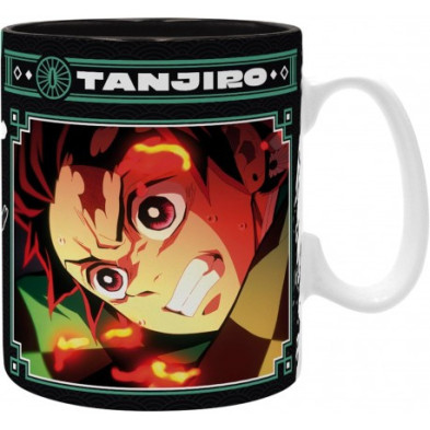 Taza Demon Slayer Tanjiro Black & Green