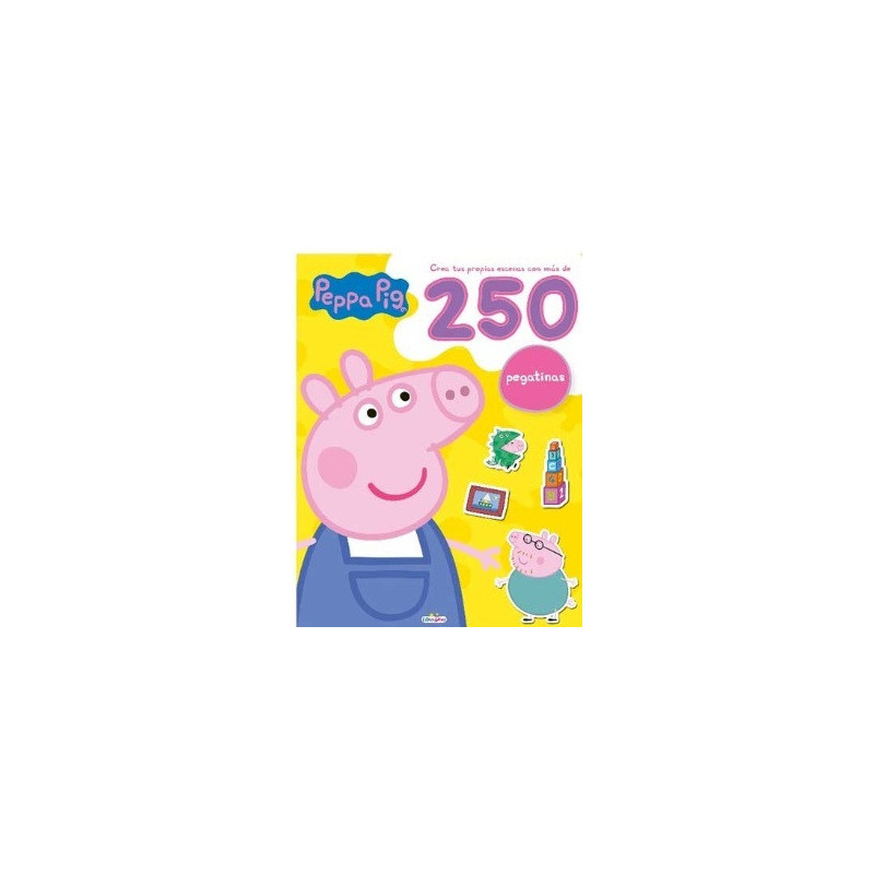 Peppa Pig 250 pegatinas (Amarillo)