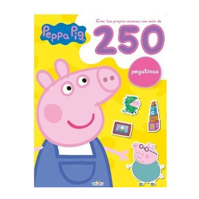 Peppa Pig 250 pegatinas (Amarillo)
