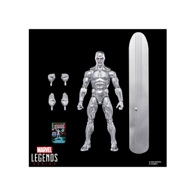 FIGURA ESTELA PLATEADA SILVER SURFER MARVEL LEGENDS 15 cm