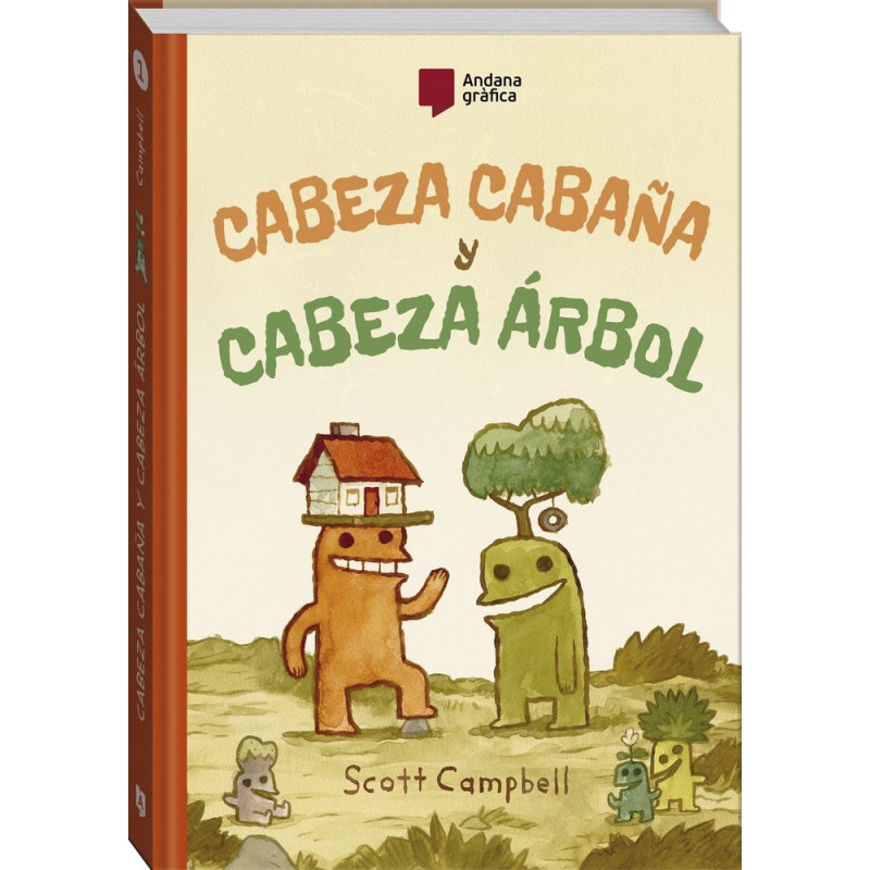 Cabeza cabaña y cabeza árbol
