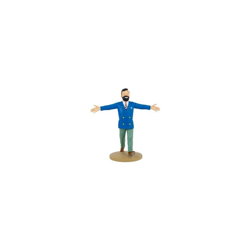 FIGURA TF1 RESINA - HADDOCK CON CHAQUETA AZUL