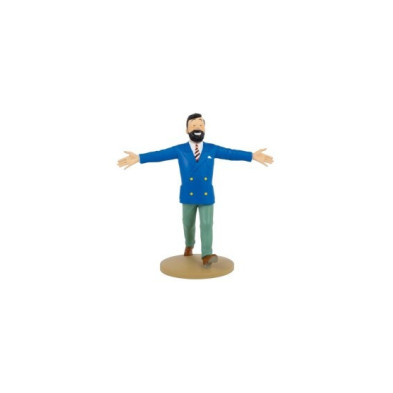 FIGURA TF1 RESINA - HADDOCK CON CHAQUETA AZUL