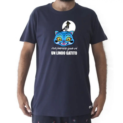 CAMISETA GAMBA TARONJA - LINDO GATITO M