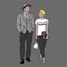 CAMISETA GAMBA TARONJA - ESCAPADA NOUVELLE PAREJA TALLA S