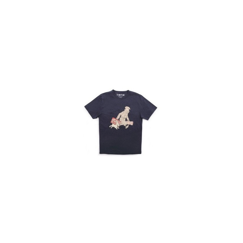 CAMISETA TINTÍN ILS ARRIVENT, AZUL MARINO 2025 L