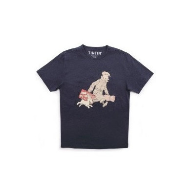 CAMISETA TINTÍN ILS ARRIVENT, AZUL MARINO 2025 L