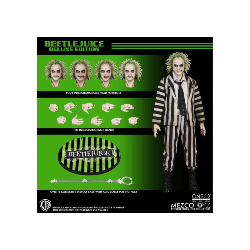 Beetlejuice -Deluxe Edition- 1/12. One:12 Collective. Mezco Toyz.