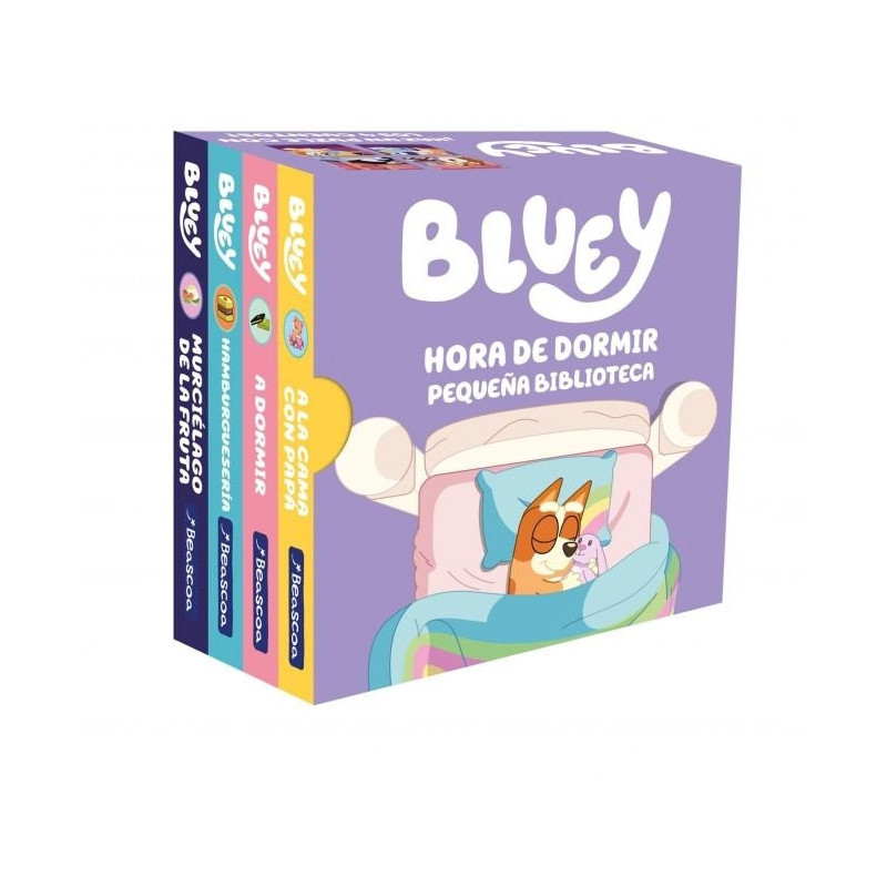 Bluey. Libro juguete - Hora de dormir. Pequeña biblioteca (Edición en español)