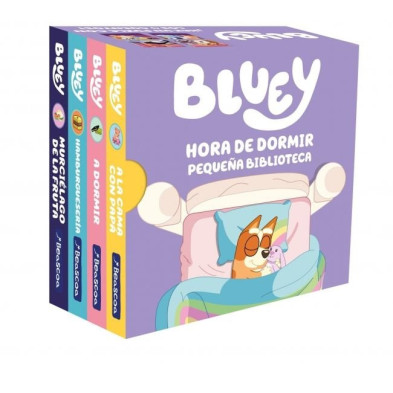 Bluey. Libro juguete - Hora de dormir. Pequeña biblioteca (Edición en español)