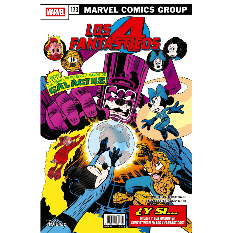 LOS 4 FANTÁSTICOS 06 (PORTADA ALTERNATIVA DISNEY FANTASTIC FOUR 173)