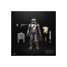THE MANDALORIAN & GROGU FIGURA 15 cm & 2,5 cm. STAR WARS. BLACK SERIES