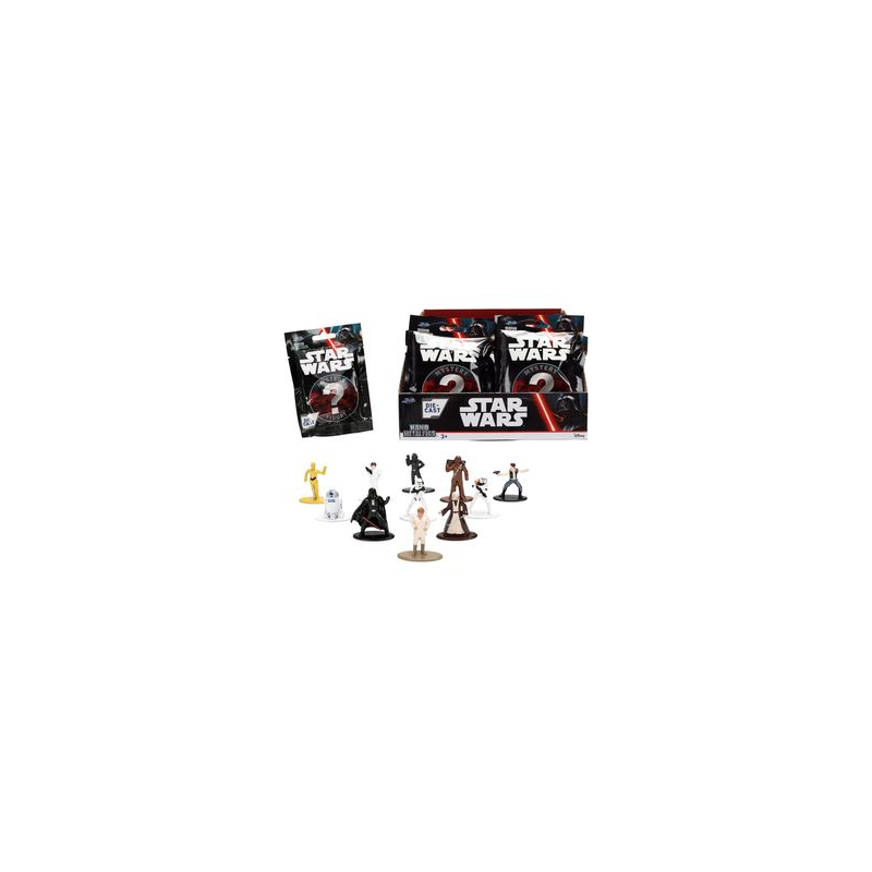 Jada Star Wars Set 12 Nano Figuras Metálicas 4 cm, Figuras Coleccionables Oficiales con Darth Vader, Luke Skywalker y Stormtrooper (9337360314R00 Jada Star Wars Set 12 Nano Figuras Metálicas 4 cm, Figuras Coleccionables Oficiales con Darth Vader, Luke Skywalker y Stormtrooper (9337360314R00