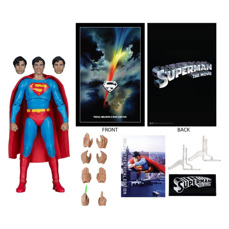 SUPERMAN 1978 FIGURA 19 cm SUPERMAN: THE MOVIE DC MULTIVERSE DELUXE THEATRICAL EDITION