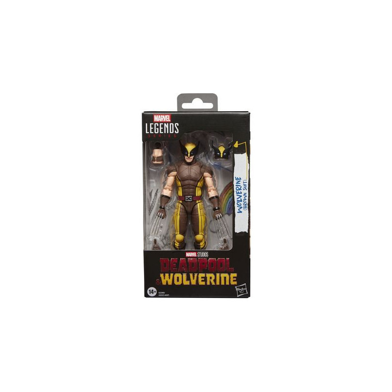 WOLVERINE BROWN SUIT FIGURA 15 cm DEADPOOL & WOLVERINE MARVEL LEGENDS SERIES