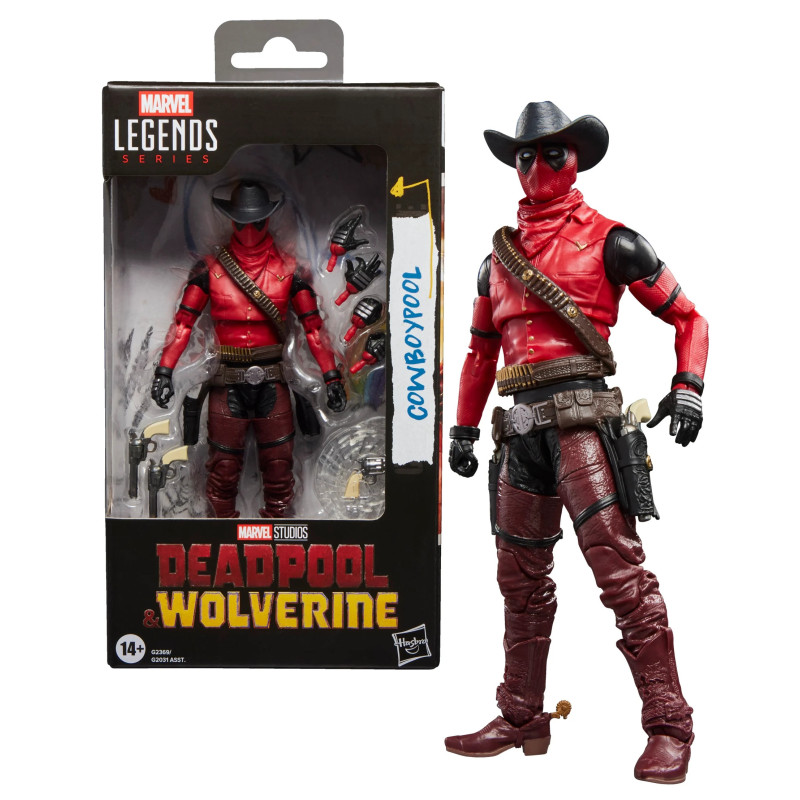 COWBOYPOOL FIGURA 15 cm DEADPOOL & WOLVERINE MARVEL LEGENDS SERIES