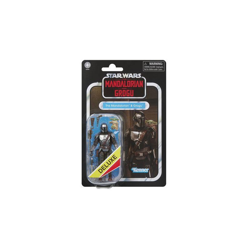 THE MANDALORIAN & GROGU FIGURAS DELUXE 9,5 cm & 2 cm STAR WARS: THE MANDALORIAN & GROGU THE VINTAGE COLLECTION