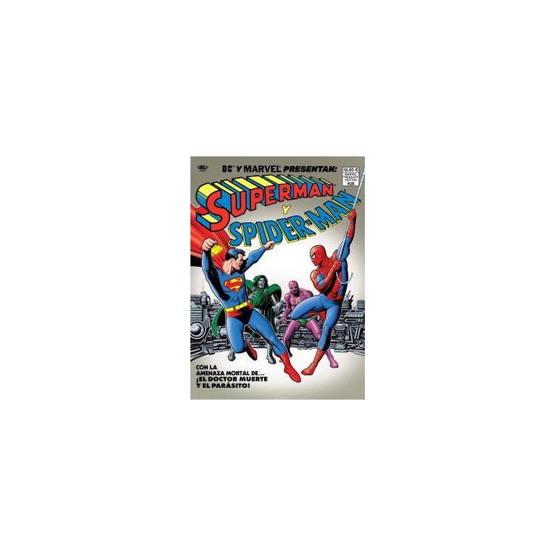 SUPERMAN Y SPIDERMAN. PORTADA DE BRIAN BOLLAND DC-MARVEL TREASURY EDITION.