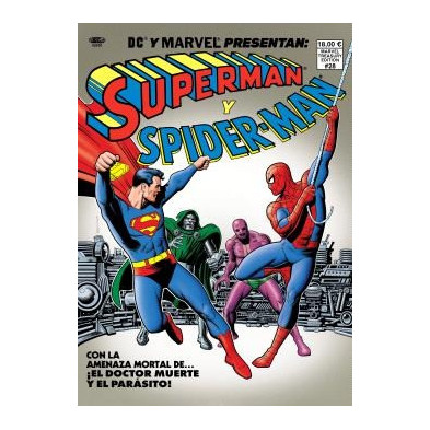 SUPERMAN Y SPIDERMAN. PORTADA DE BRIAN BOLLAND DC-MARVEL TREASURY EDITION.