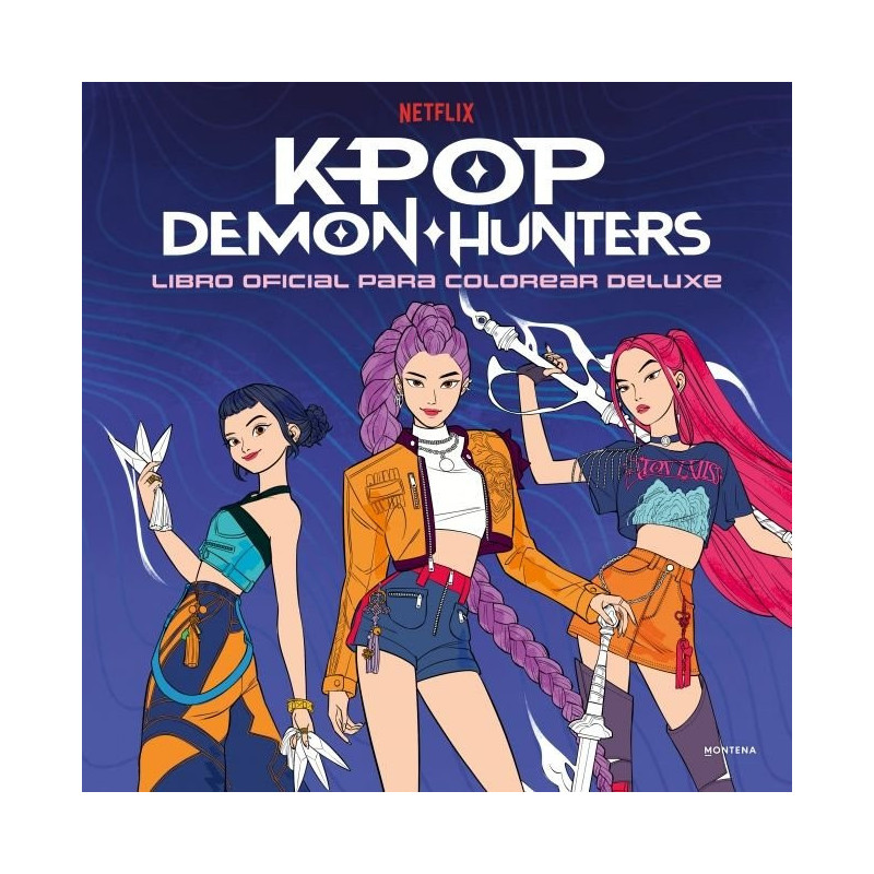 KPOP DEMON HUNTERS LIBRO OFICIAL PARA COLOREAR DELUXE