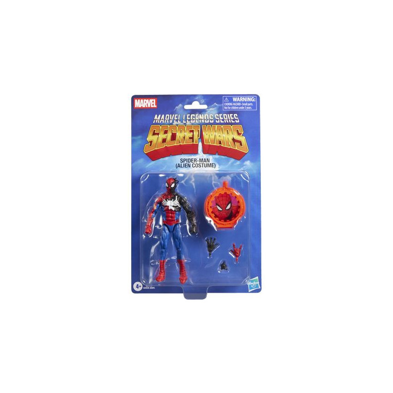SPIDER-MAN ALIEN COSTUME FIGURA 15 cm SECRET WARS MARVEL LEGENDS SERIES