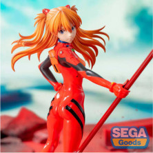 ASUKA SHIKINAMI LANGLEY SPEAR OF CASSIUS FIGURA 20 cm EVANGELION 3.0 + 1.0 THRICE UPON A TIME LUMINASTA