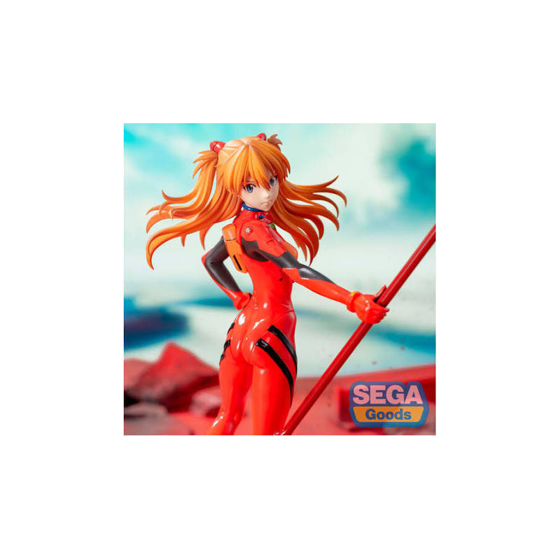 ASUKA SHIKINAMI LANGLEY SPEAR OF CASSIUS FIGURA 20 cm EVANGELION 3.0 + 1.0 THRICE UPON A TIME LUMINASTA