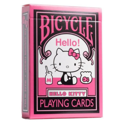 BARAJA BICYCLE HELLO KITTY BLACK AND PINK