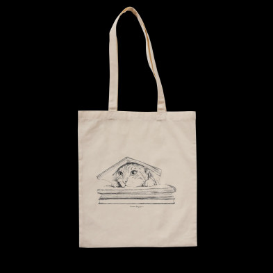 Tote “Cat under the book” X LAURA AGUSTÍ
