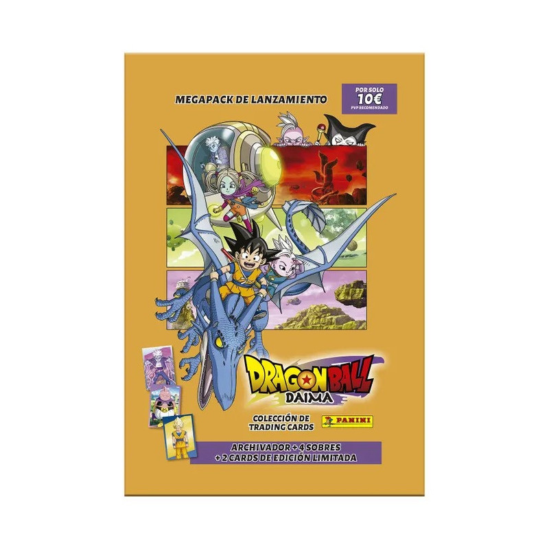 MEGAPACK - TC DRAGON BALL DAIMA ( ARCHIVADOR + 4 SOBRES + 2 CARTAS EDICION LIMITADA )