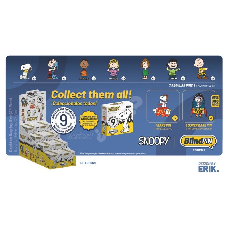 PIN MISTERIOSOS COLECCIONABLES SNOOPY SERIE 1