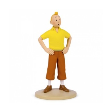 FIGURA TF1 RESINA - TINTÍN CON POLO AMARILLO
